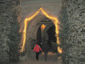 Kasteel von Gaasbeek im weihnachtlichen Glanz