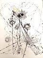 Kugeltechnik Blumen, 50x70cm