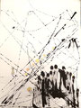 Kugeltechnik Menschen, 50x70cm