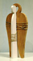 Angelo, scultura in legno e corda, h 40 cm, anno 2014