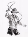 インディジョーンズペン画練習