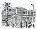 夏の踏み切り