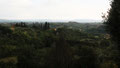 Vue sur la campagne toscane de la porte de la ville