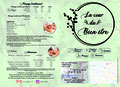 Menu tarifs dépliant 2 volets "crédit: infographie et illustrateur "