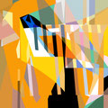 FISCH   2003   -   Acrylfarbe auf LW   -   1,3m x 1,3m  sold