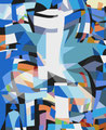 MIT GROSSEN SCHRITTEN...   2003   -   Acrylfarbe auf LW   -   1,6m x 1,3m  sold