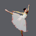 BALLETT II  2023   -   Acrylfarbe auf LW   -   0,8m x 0,8m  sold