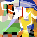 DOUBLE   2003   -   Acrylfarbe auf LW   -   1,3m x 1,3m  sold