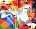 ZERSPLITTERUNG   2003   -   Acrylfarbe auf LW   -   1,3m x 1,6m  sold