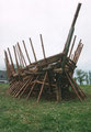 "Rogatsboot" Land Art-Gemeinschaftsprojekt mit der Lebenshilfe Rogatsboden/NÖ, 1994