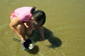 Mussel digging at 90 Mile Beach