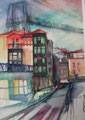 Cuesta de las maderas.Portugalete. 2007. 46 x 61 cm.