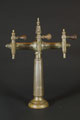 Kreuz-Säule Neusilber gegossen 3-leitig um 1915