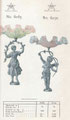 Aufsatzfigur Zink um 1904