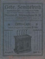 Semmelroth Dresden 1914