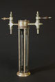 Metallguss-Säule Messing 2-leitig m. Glasröhren Sürther Köln 1904