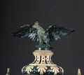 Steingut-Säule 2-leitig m. Adleraufsatz - Herst. Sürther Köln um 1904