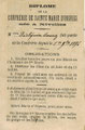 1er novembre 1896 - Diplôme de la confrérie de Sainte-Marie d'Oignies