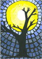 Collage nach C. D. Friedrich, Emma Herold, Klasse 4b