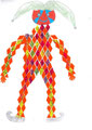 Harlekin nach Pablo Picasso, Emma Löffler, Klasse 4