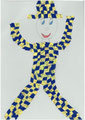 Harlekin nach Pablo Picasso, Giuliana Muthig, Klasse 4