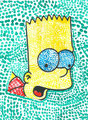 Die Simpsons - Dot Painting, Tristan Niebler, Klasse 4