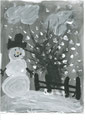 Winterbild nach Josef Guggenmos, Pascal Grothe, Klasse 1