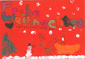 Weihnachtskarte, Nele Otte, Klasse 3