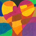 Heart nach Jim Dine, Iqra Mahmud, Klasse 7