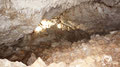 Exploring the central part of the right-hand side of the cave. 