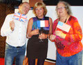 François avec nos deux orateurs Régine et Linda