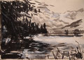 landscape,tuschmalerei Nr.2