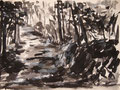 Through The Forest, Tuschmalerei