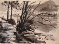 Landscape ,Tuschmalerei Nr. 3