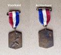 Medaille van de BB manifestatie op 25 juni 1955 op de E55 in Rotterdam. Op de medaille staat het beeld van Zadkine (Nationale Energie Manifestatie)