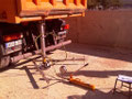 Prueba de carga en el pavimento