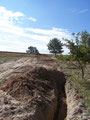 Excavación de la zanja de canalización de Media Tensión