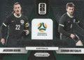Connections: Trading Card 13: Connor Metcalfe / Jackson Irvine (Base) Prizm FIFA World Cup 2026; Panini