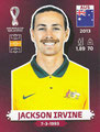 Sticker AUS 12: Qatar 2022 (Fifa World Cup); Oryx Edition (burgundfarbene Sticker); Panini Bilderdienst