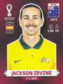 Sticker AUS 12: Qatar 2022 (Fifa World Cup); Oryx Edition (burgundfarbene Sticker); Panini Bilderdienst