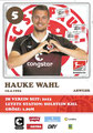 Hauke Wahl; Rückseite Autogrammkarte: Saison 2023/24 (2. Bundesliga)