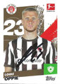 Sticker 258 signiert: Louis Oppie; Fußball Bundesliga (Offizielle Sticker-Sammlung 2025/2026); Topps