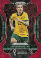 Trading Card 284: Jackson Irvine (Choice Red); Prizm FIFA World Cup Qatar 2022 Soccer Cards; (Panini America)