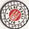 Pog 29: Glitzer Pog: FC St. Pauli Wappen (mind. 2 Gold- und 3 Silbervarianten); Pog's Serie 1-4; Schmidt Spiele