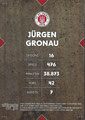Rückseite Trading Card: Jürgen Gronau (Braune Parallel 31/99); On-Card Signature (Legenden); UltimateDropz