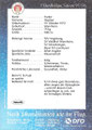 Rückseite Autogrammkarte: Saison 1995/96 (1. Bundesliga)