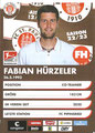 Variante 1: Fabian Hürzeler; Rückseite Autogrammkarte: Saison 2022/23 (2. Bundesliga)