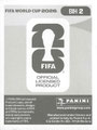 Sticker BIH 02: Rückseite Sticker; Panini FIFA World Cup 2026 CAN MEX USA (Nordamerika-Edition); Panini Bilderdienst