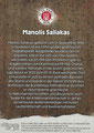 Rückseite Trading Card 02: Manolis Saliakas (Rote Parallel 48/99); On-Card Signature (Aktueller Kader); UltimateDropz