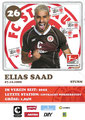 Elias Saad; Rückseite Autogrammkarte: Saison 2023/24 (2. Bundesliga)